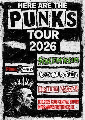 Here are the Punks / Schleimkeim, Toxoplasma, Pöbel
