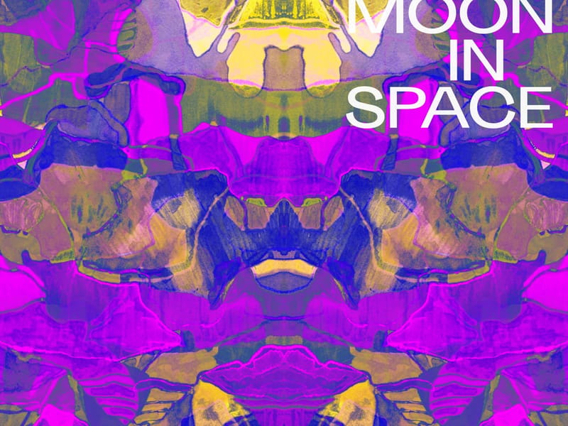 Flying Moon In Space